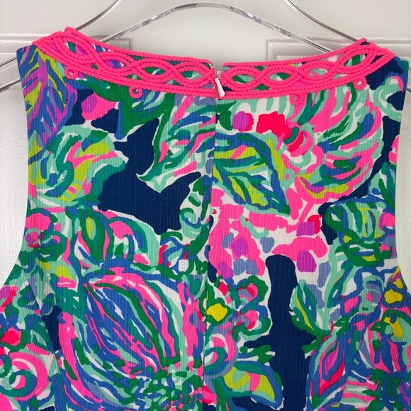 Lilly Pulitzer Ryder Cotton Shift Dress in Indigo Exotic Size 2 - Picture 7 of 9